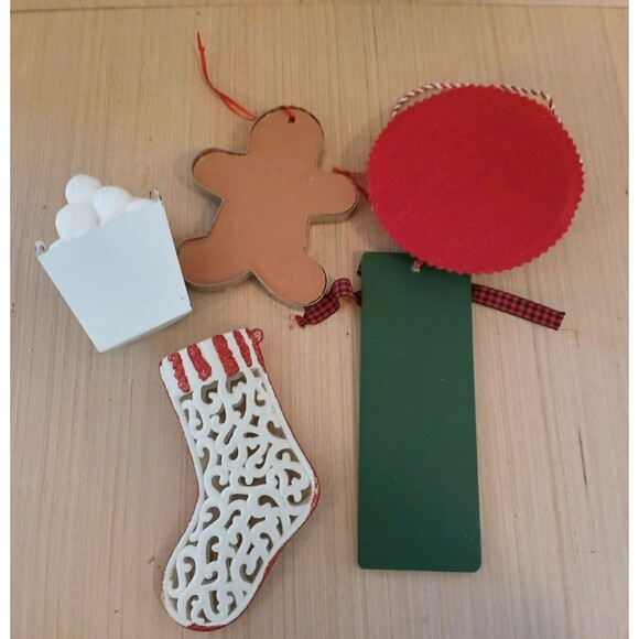 Christmas Ornament Bundle Set of 5 Holiday Tree Decorations - Picture 9 of 10